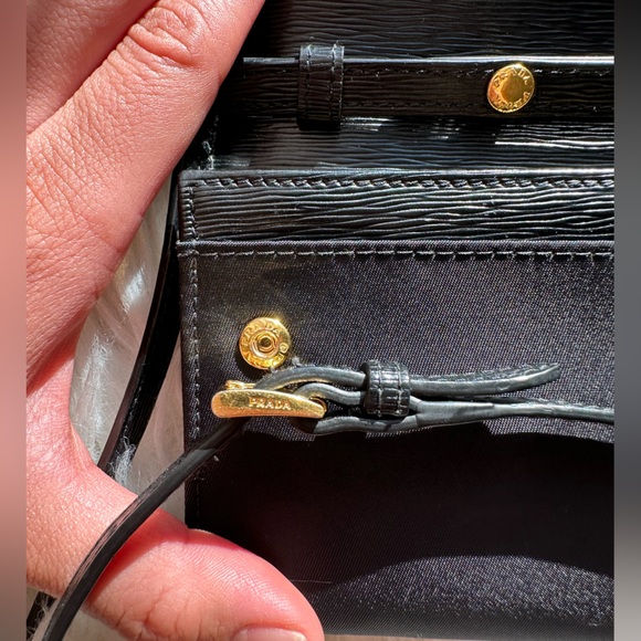 Prada Leather and Nylon Wallet with Detachable Strap - Picture 8 of 13